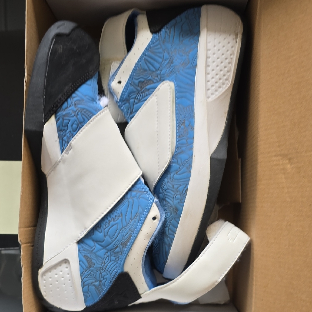 Jordan 20 Blue and White Athletic Sneakers